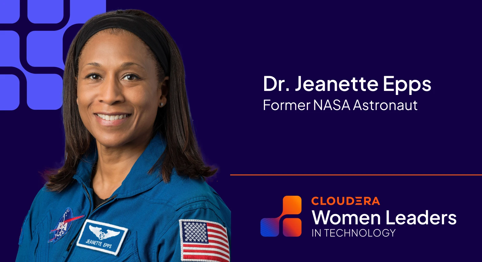 聆听前NASA宇航员 Jeanette Epps 博士的分享。